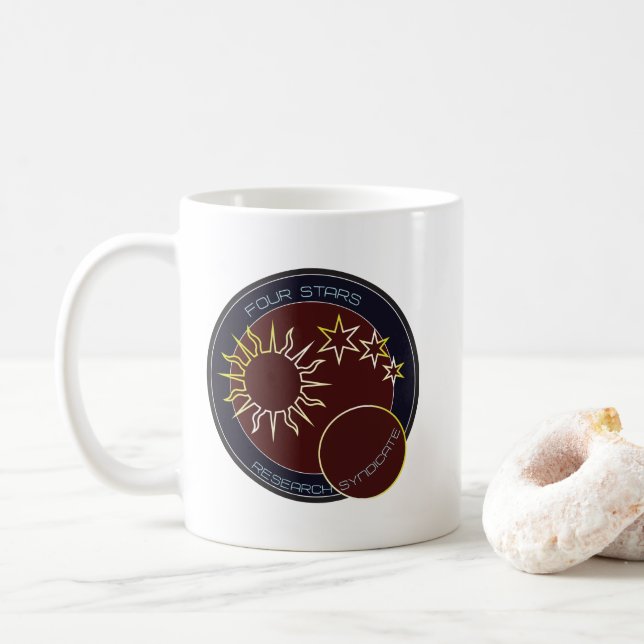 Caneca De Café 4 Estrelas Pesquisa Sindicato de Mug (Com Donut)