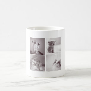 Caneca De Café 4 gatos giros para amantes de gatos