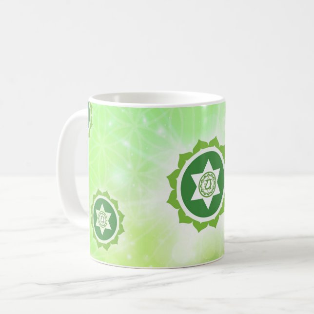 Caneca De Café 4th Chakra Heart Chakra (Frente Esquerda)