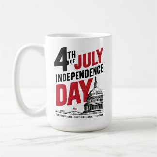 Caneca De Café 4th of July 250th Anniversary Independence Day