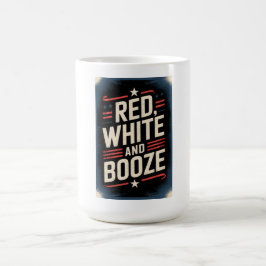 Caneca De Café 4th of July Booze Party | Red White and Booze