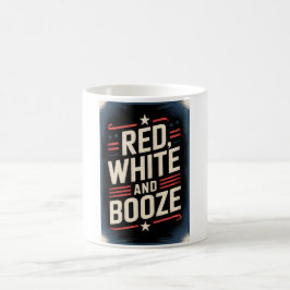 Caneca De Café 4th of July Booze Party | Red White and Booze