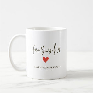 Caneca De Café 5º Aniversário – Cinco Anos de Nós