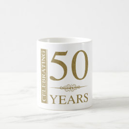 Caneca De Café 50º Aniversário de Casamento