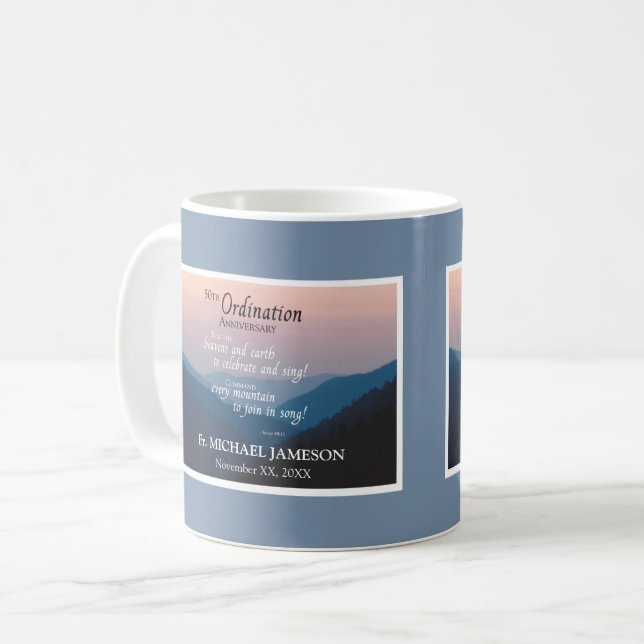 Caneca De Café 50º aniversário dos Parabéns (Frente Esquerda)