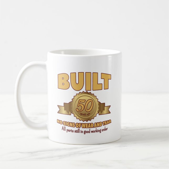 Caneca De Café 50º aniversário engraçado Mug (Esquerda)