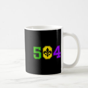 Caneca De Café 504 Carnaval de Mardi Gras New Orleans Louisiana H