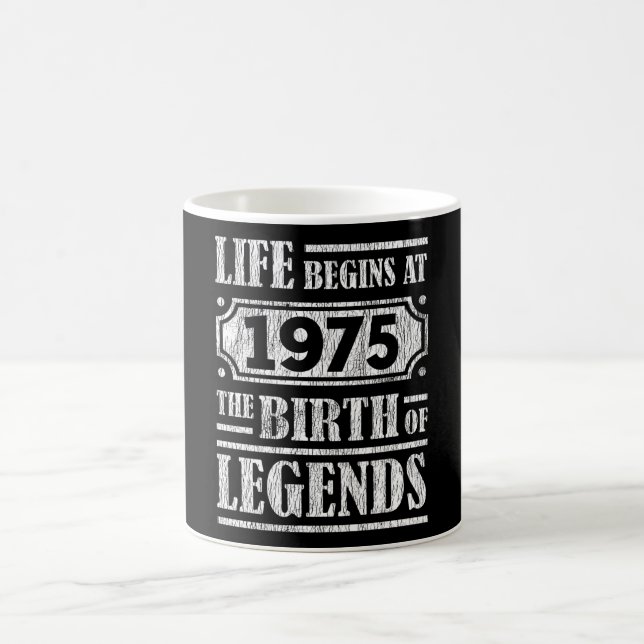 Caneca De Café 50 Anos De Idade 1975 Nascimento Da Legenda 50º An (Centro)