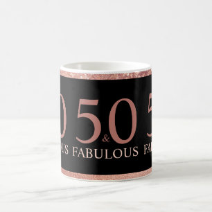 Caneca De Café 50 e 50 Fabulosas Celebrações de Aniversário
