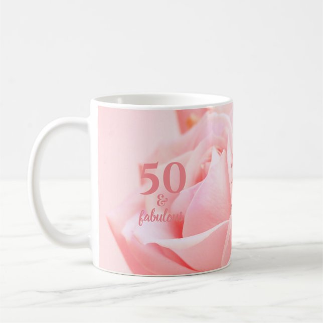 Caneca De Café 50 e Fabulosa Fotografia Rosa Rosa Rosa Rosa | Caf (Esquerda)
