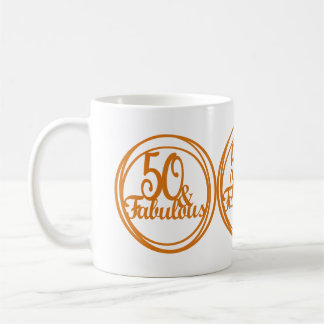 Caneca De Café 50 e Fabuloso Aniversário do Café Tea Mug Gift