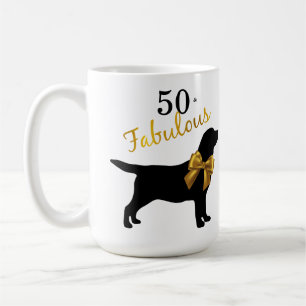 Caneca De Café 50 e Fabuloso - Cachorro Gelado - Dourado Labrador