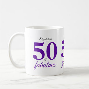 Caneca De Café 50 E Púrpura Fabulosa