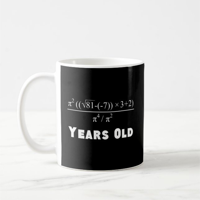 Caneca De Café 50 Equação Matemática 50ª (Esquerda)