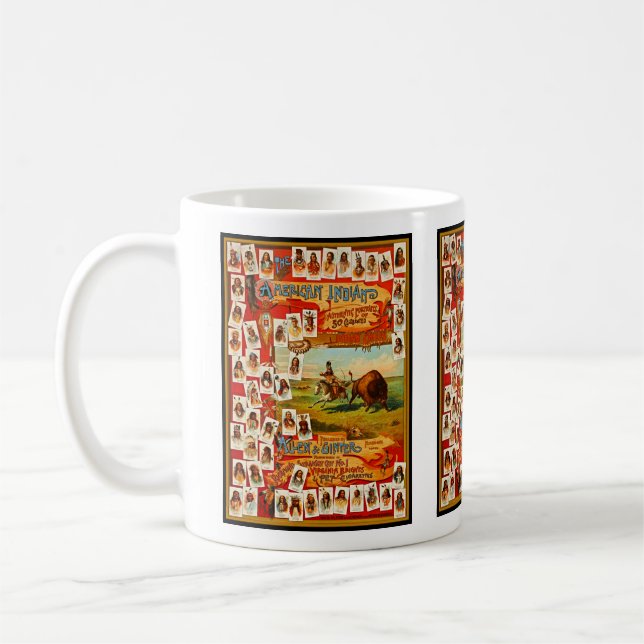 Caneca De Café 50 Famosos Chefes Tribais Nativos Americanos Vinta (Esquerda)
