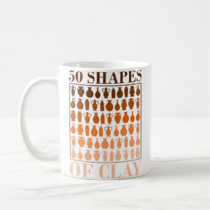 Caneca De Café 50 Formas De Argila - Fã De Cerâmica