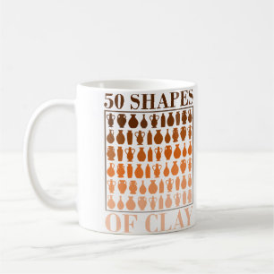 Caneca De Café 50 Formas De Argila - Fã De Cerâmica