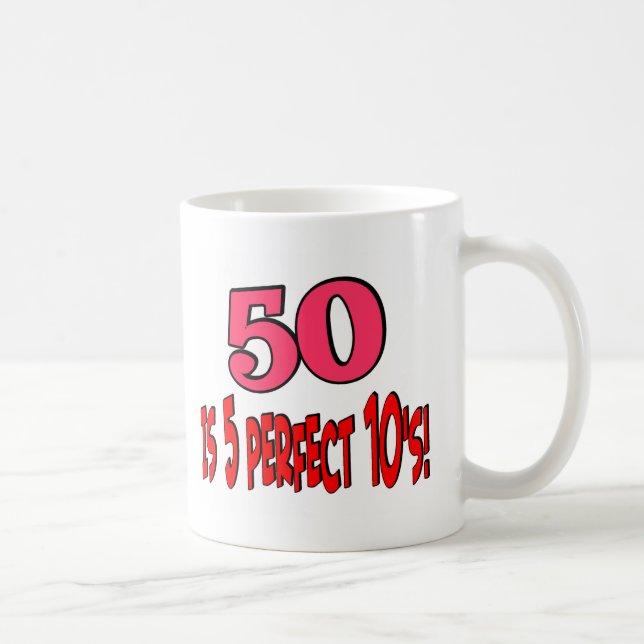 Caneca De Café 50 são 5 10s perfeitos (o ROSA) (Direita)