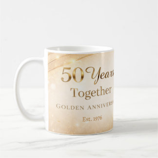 Caneca De Café 50 Year Anniversary Mug Golden Wedding Anniversary