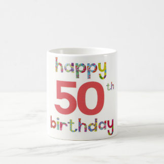 Caneca De Café 50th aniversário feliz