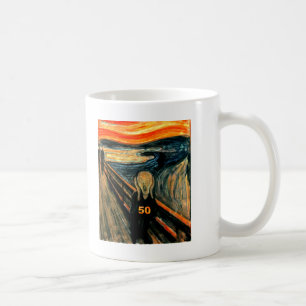 Caneca De Café 50th Presentes de aniversário, o gritar 50!