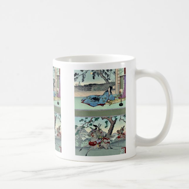 Caneca De Café 51: Kogo nenhum Tsubone; 52: Tomoe Gozen Ukiyoe (Direita)