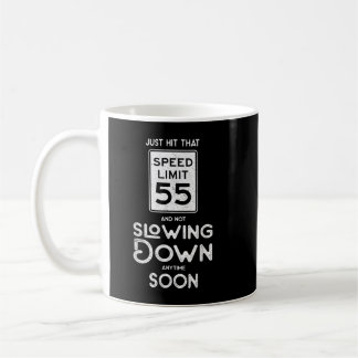 Caneca De Café 55.º Aniversário - Símbolo de velocidade 55 mph En
