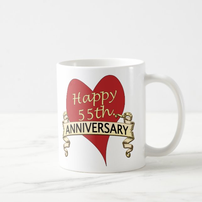 Caneca De Café 55th. Aniversário (Direita)