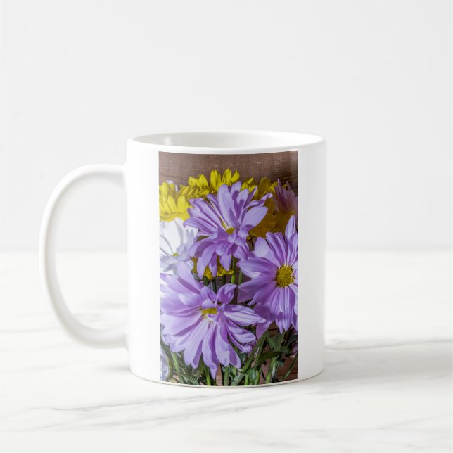 Caneca De Café 5869-Rosa Daisies (Esquerda)