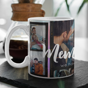 Caneca De Café 5 Casal de Colagem de Fotografias Romântico Modern