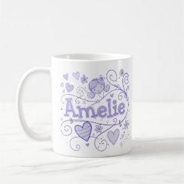 Caneca De Café 5 Color Amelie 1 - Doodle