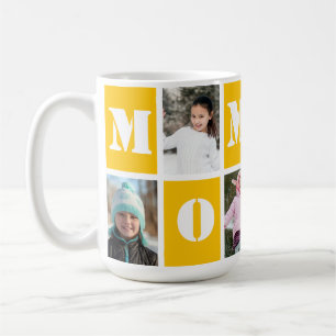 Caneca De Café 5 Dia de as mães Amarelo Amarelo sunshine de cola