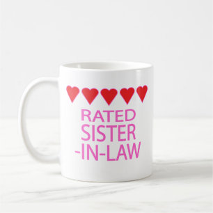Caneca De Café 5 Heart Sister-In-Law