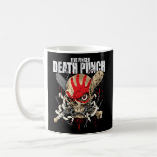 Caneca De Café 5Fdp Warhead Skull Front-Back Impressão