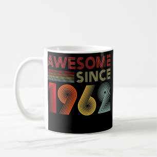Caneca De Café 60 Decorações de Aniversário Homens Mulheres 1962 
