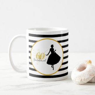 Caneca De Café 60 e 60.º aniversário SENSACIONAIS - Black/White S