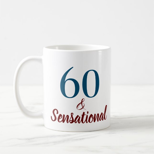 Caneca De Café 60 e aniversário sensacional (Esquerda)