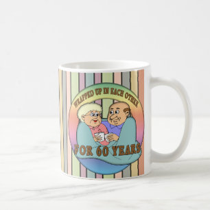 Caneca De Café 60th Presentes do aniversário de casamento