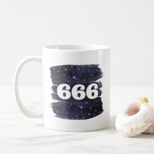Caneca De Café 666 Angel Number Estrelas Mais alto autoalinhament