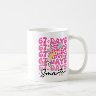 Caneca De Café 67º Dia De Escola 67 Dias Mais Inteligente Profess