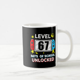 Caneca De Café 67º Dia Do Nível Escolar 67 Dias De Escola Desbloq