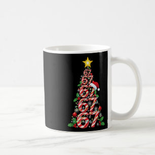 Caneca De Café 67 Árvore de Natal Cana de Açúcar Feriado Seis Set