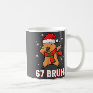 Caneca De Café 67 Bruh Seis Sete Meme Capivara Natal Crianças Men