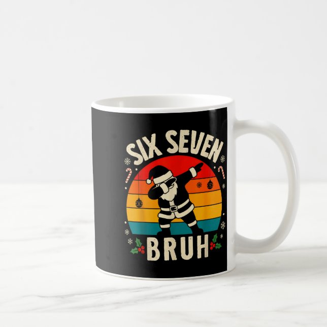 Caneca De Café 67 Christmas Funny 67 Meme Youth Kids Dabbing Sant (Direita)