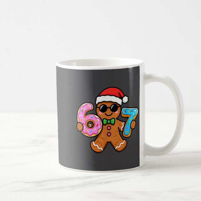 Caneca De Café 67 Christmas Gingerbread Six Seven Meme Gen Alpha  (Direita)