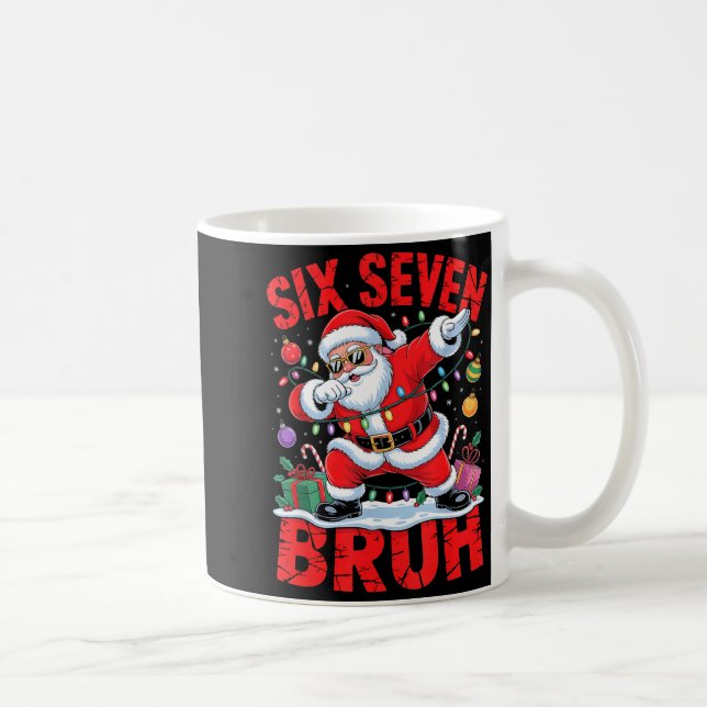 Caneca De Café 67 Christmas Shirt Santa Six Seven Bruh Men Women  (Direita)