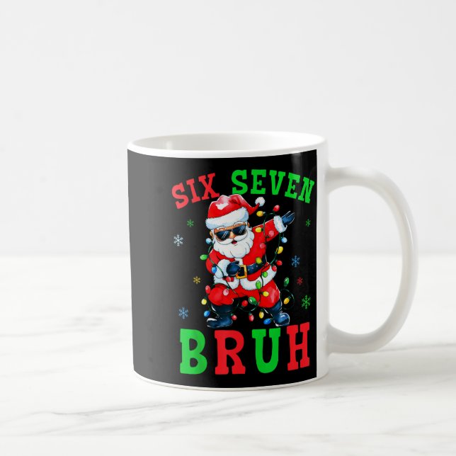 Caneca De Café 67 Christmas Six Seven Bruh Meme Santa Dabbing Chr (Direita)