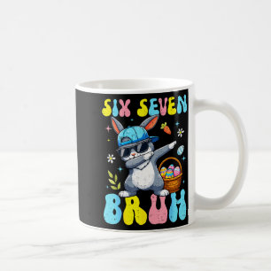 Caneca De Café 67 Coelho do Dia de Páscoa Seis Sete Bruh Bunny Da