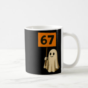 Caneca De Café 67 Desenho Minimalista Vintage Fantasma de Hallowe