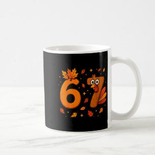Caneca De Café 67 Dia de Ação de Graças Peru Divertido Dia de Açã